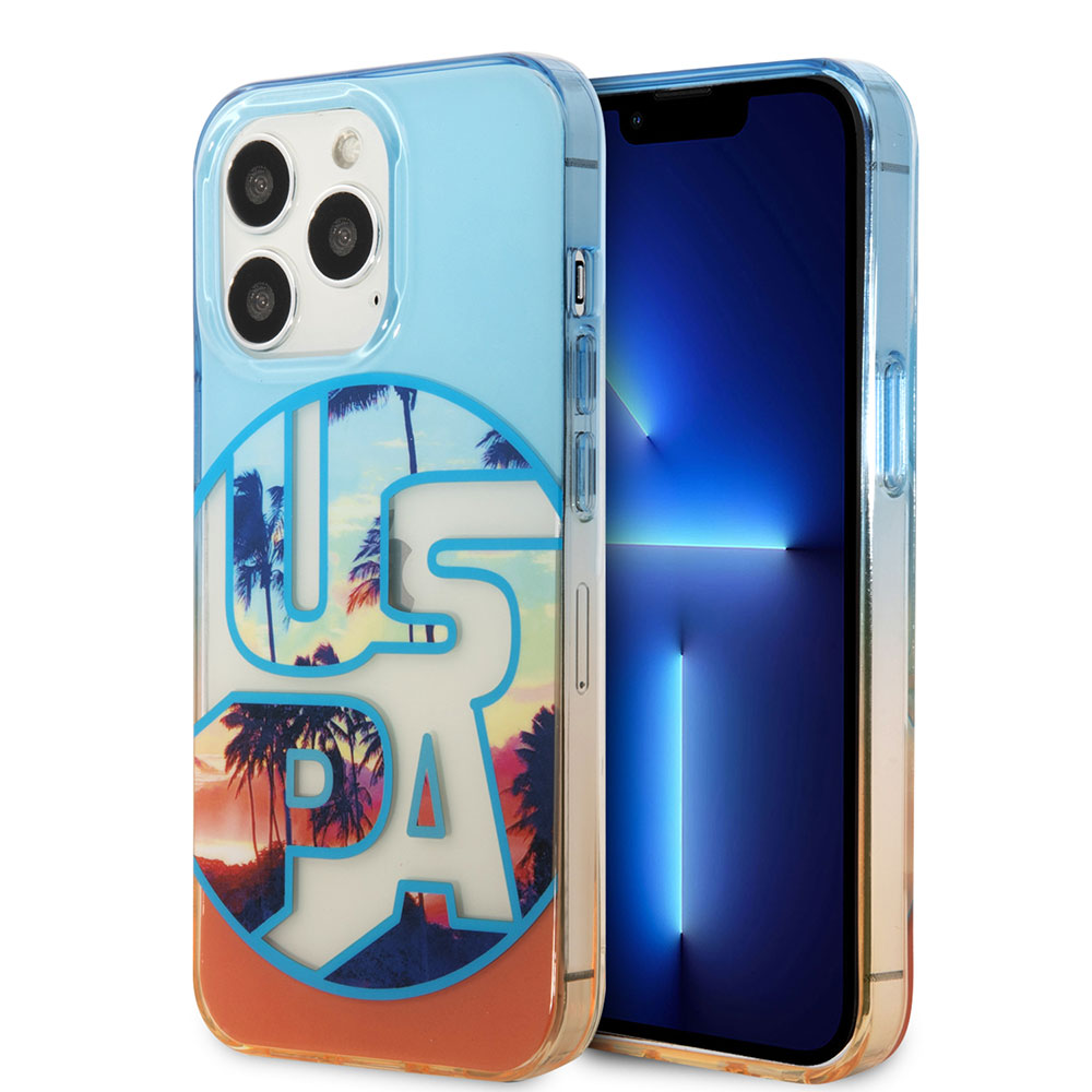 Apple iPhone 14 Pro Max Case U.S. Polo Assn. Color Leaf Printed Design Cover Yeşil