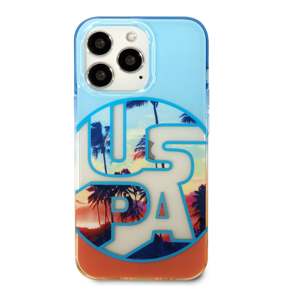 Apple iPhone 14 Pro Max Case U.S. Polo Assn. Color Leaf Printed Design Cover Yeşil