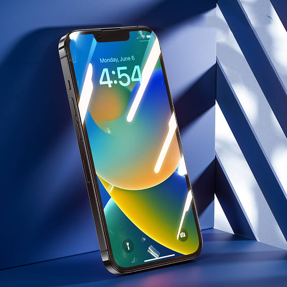 Apple iPhone 14 Pro Max Hidrofobik Ve Oleofobik Özellikli Benks Air Shield Ekran Koruyucu 10&prime;lu Paket Şeffaf