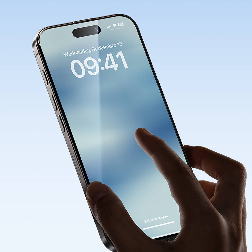 Apple iPhone 14 Pro Max Hidrofobik Ve Oleofobik Özellikli Benks Air Shield Ekran Koruyucu 10&prime;lu Paket Şeffaf