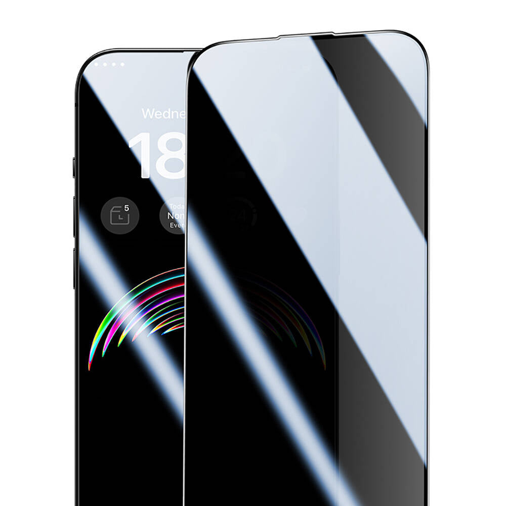 Apple iPhone 14 Pro Max Hidrofobik Ve Oleofobik Özellikli Benks Privacy Air Shield 0.4mm Ekran Koruyucu 10'lu Paket Şeffaf