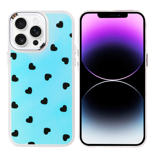 Apple iPhone 14 Pro Max Kılıf Airbag Tasarımlı Zore Hadra Kapak Kalp