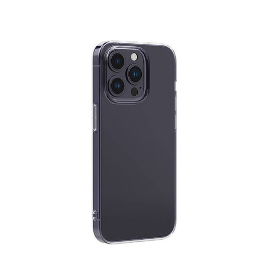 Apple iPhone 14 Pro Max Kılıf Airbagli Şeffaf Darbe Emici Silikon Tasarımlı Recci Clarity Serisi Kapak Şeffaf