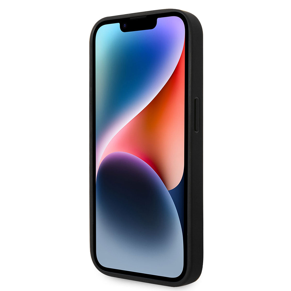 Apple iPhone 14 Pro Max Kılıf Ferrari Magsafe Şarj Özellikli Deri Kenarları Damgalı Dizayn Kapak Siyah