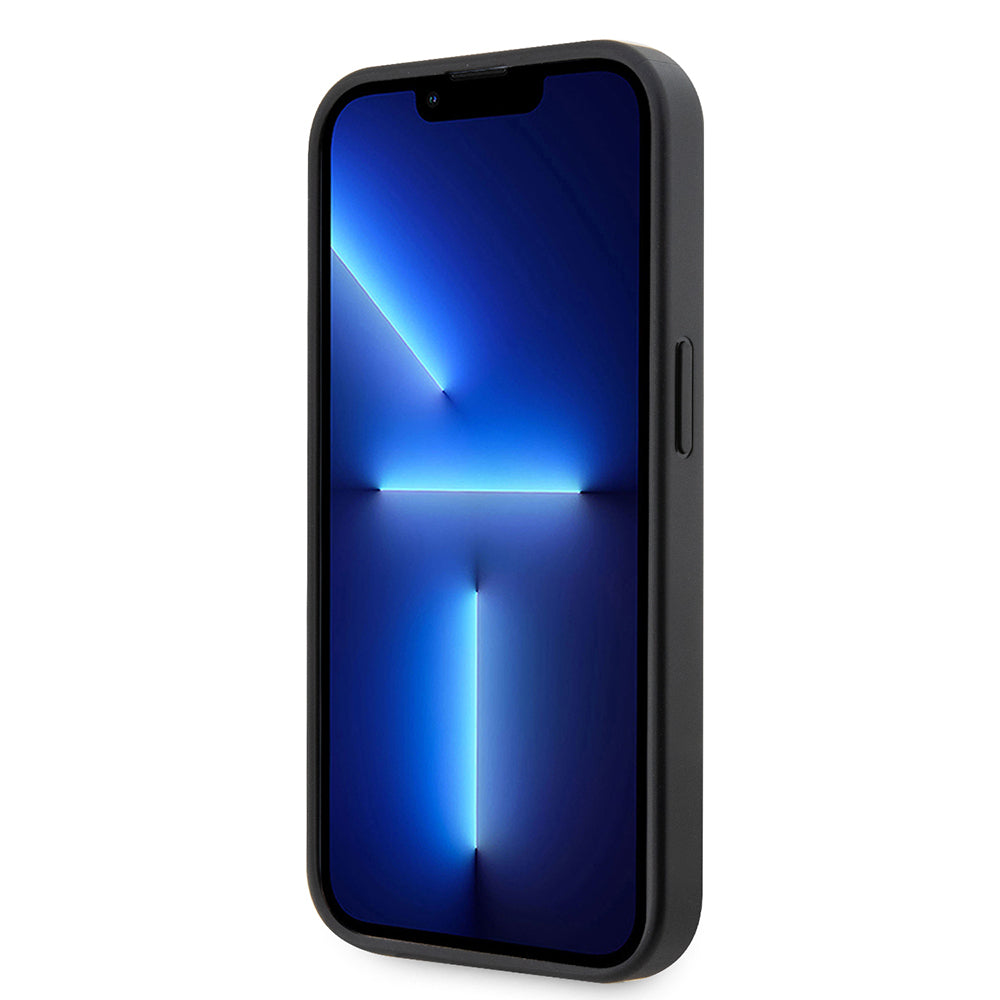 Apple iPhone 14 Pro Max Kılıf Ferrari Orjinal Lisanlı Klasik Metal Logolu Delikli  Standlı Deri Kapak Kırmızı