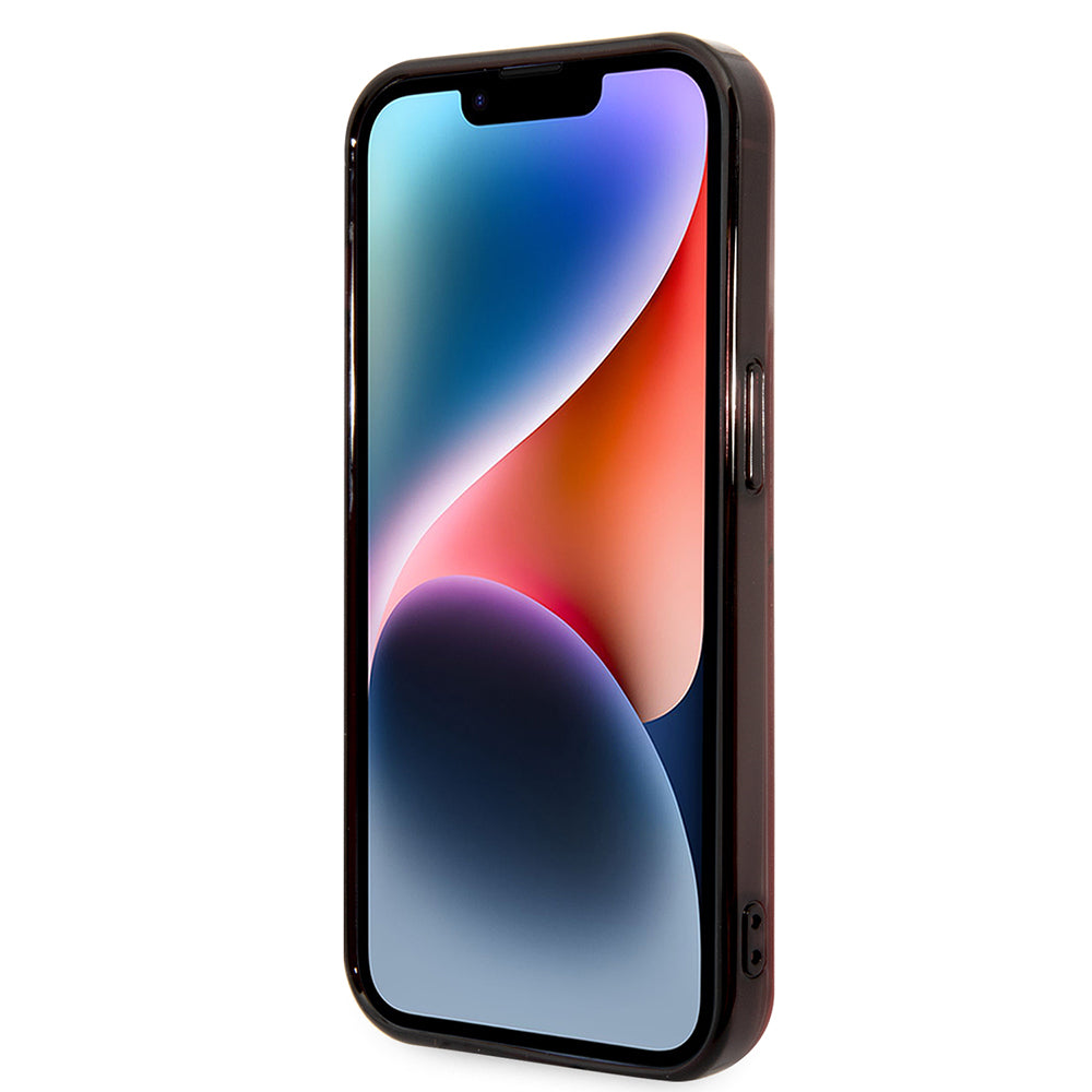 Apple iPhone 14 Pro Max Kılıf Ferrari Orjinal Lisanslı Baskı Logolu Çimen Desenli Kapak Siyah