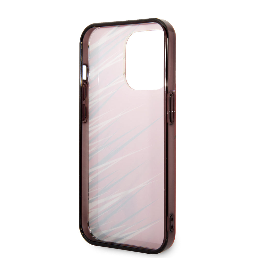 Apple iPhone 14 Pro Max Kılıf Ferrari Orjinal Lisanslı Baskı Logolu Çimen Desenli Kapak Kırmızı