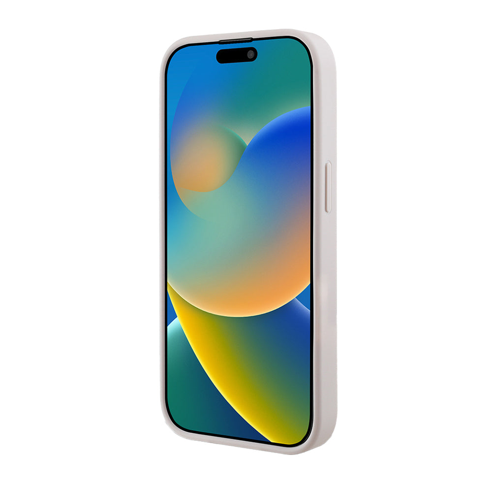 Apple iPhone 14 Pro Max Kılıf Guess Orjinal Lisanslı Magsafe Şarj Özellikli 4G Desen Yazı Logolu Kapak Pembe