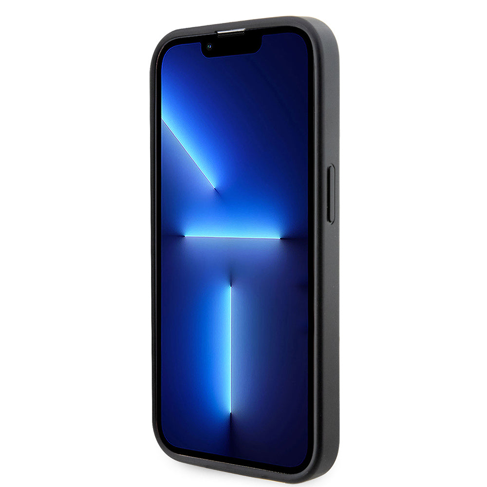 Apple iPhone 14 Pro Max Kılıf Guess Orjinal Lisanslı Magsafe Şarj Özellikli 4G Şerit Tasarımlı Printed Kapak Pembe