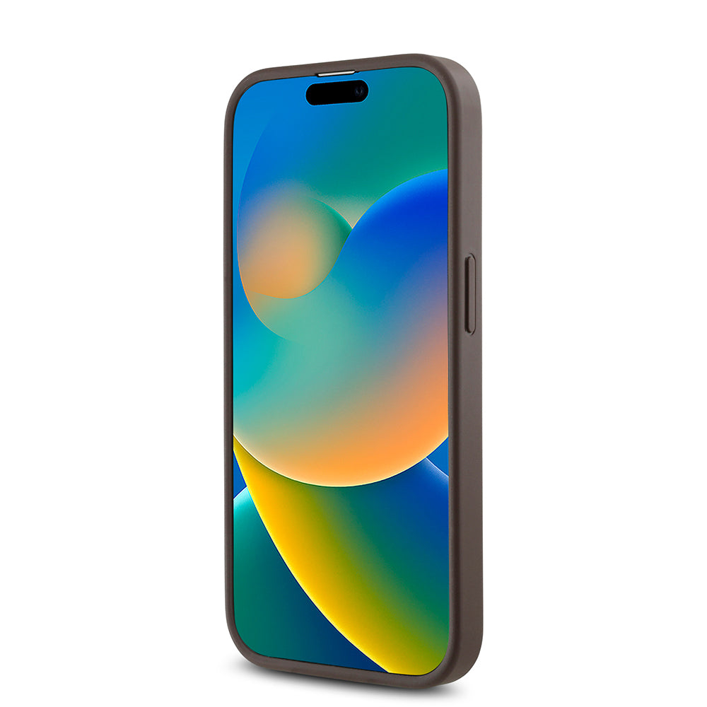 Apple iPhone 14 Pro Max Kılıf Guess Orjinal Lisanslı Magsafe Şarj Özellikli Gül Baskılı 4G Desenli Yazı Logolu Kapak Siyah