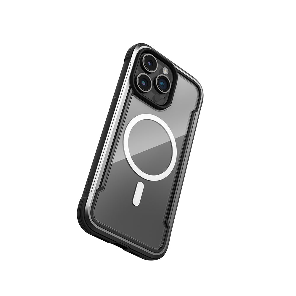 Apple iPhone 14 Pro Max Kılıf M-safe Şarj Özellikli Airbagli Raptic Shield Serisi Şeffaf Arka Yüzey Kapak Siyah