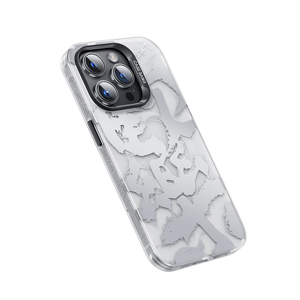 Apple iPhone 14 Pro Max Kılıf Magsafe Şarj Özellikli Benks Casebang Calligraphy Joy Kapak Siyah