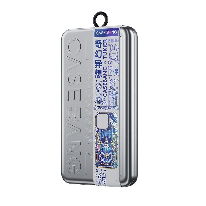 Apple iPhone 14 Pro Max Kılıf Magsafe Şarj Özellikli Benks Casebang Memory & Meditation Kapak Beyaz