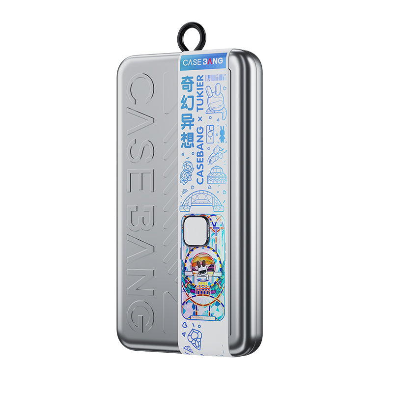 Apple iPhone 14 Pro Max Kılıf Magsafe Şarj Özellikli Benks Casebang Memory & Meditation Kapak Beyaz