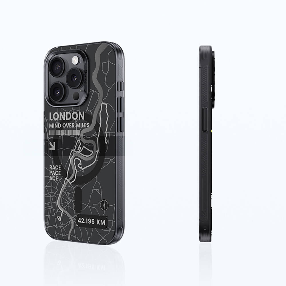 Apple iPhone 14 Pro Max Kılıf Magsafe Şarj Özellikli Benks City Serisi Kapak Siyah