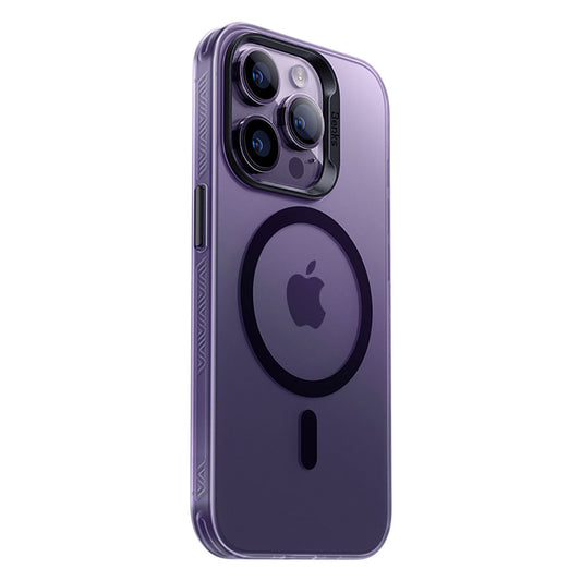 Apple iPhone 14 Pro Max Kılıf Magsafe Şarj Özellikli Benks Lucid Armor Kapak Derin Mor