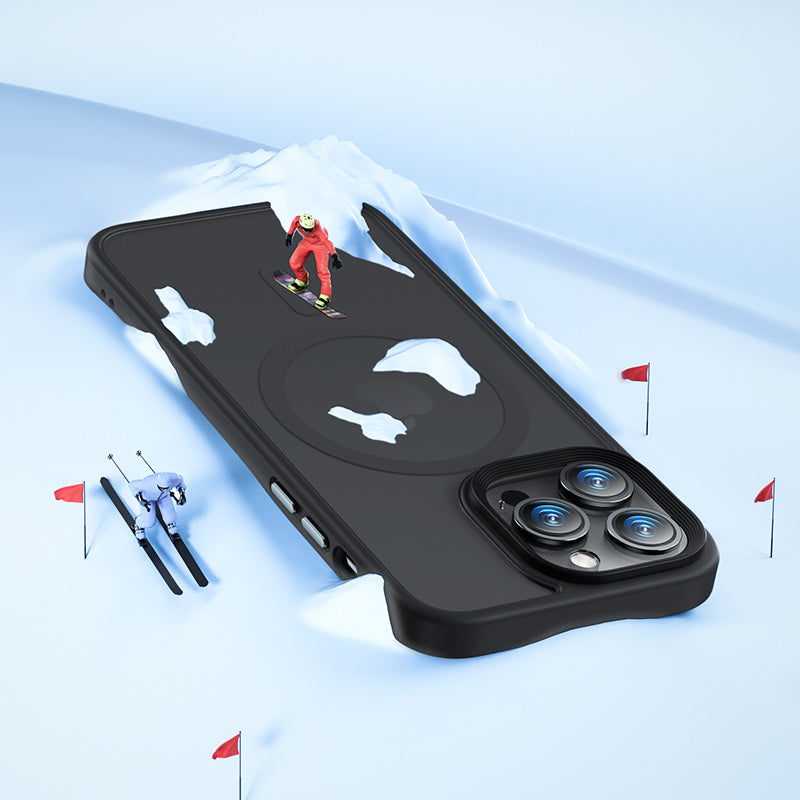 Apple iPhone 14 Pro Max Kılıf Magsafe Şarj Özellikli Benks Mist Hybrid Kapak Derin Mor