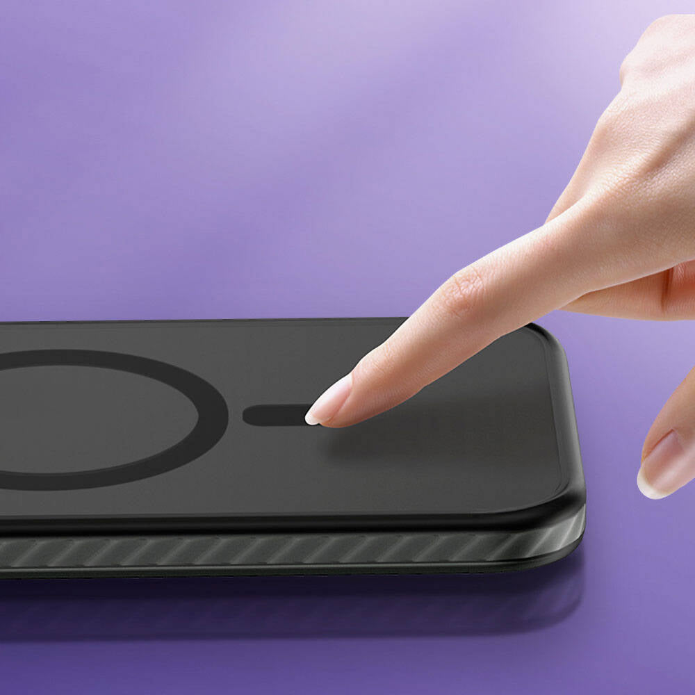 Apple iPhone 14 Pro Max Kılıf Magsafe Şarj Özellikli Mat Arka Yüzey Benks Drop Resistance Kapak Mavi