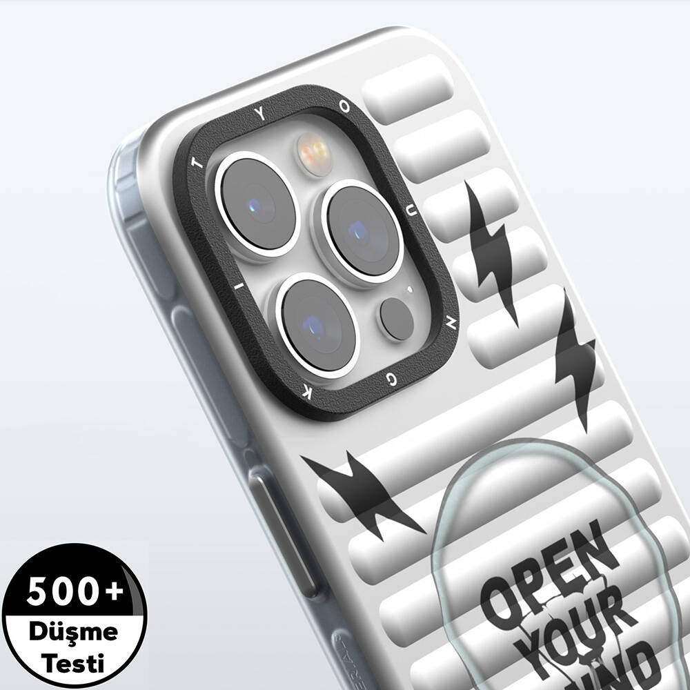 Apple iPhone 14 Pro Max Kılıf Magsafe Şarj Özellikli Youngkit Open Mind Serisi Kapak Siyah