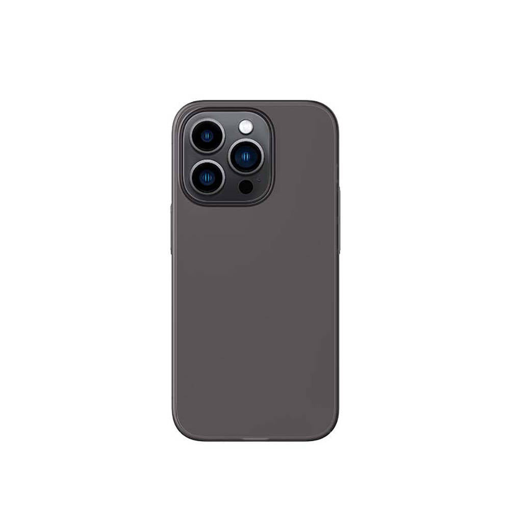 Apple iPhone 14 Pro Max Kılıf Ultra İnce Mat PC Arka Yüzey Recci Elite Serisi Kapak Gri