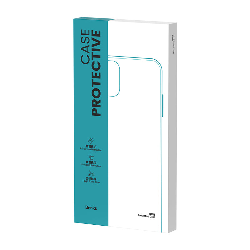 Apple iPhone 14 Pro Max Kılıf Wireless Şarj Destekli Benks Yeni Magnetik Crystal PC Kapak Renksiz