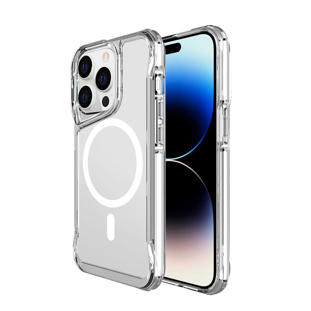 Apple iPhone 14 Pro Max Kılıf Zore M-safe Şarj Özellikli T-Max M-safe Kapak Renksiz