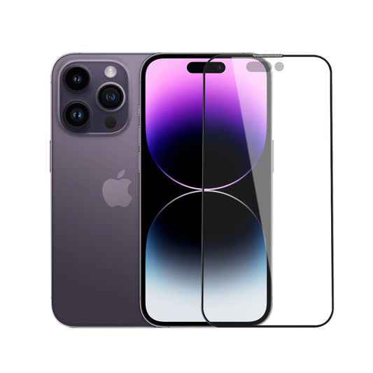 Apple iPhone 14 Pro Max Wiwu iVista Screen Matte Ultra Güçlü Temperli Mat Ekran Koruyucu Siyah