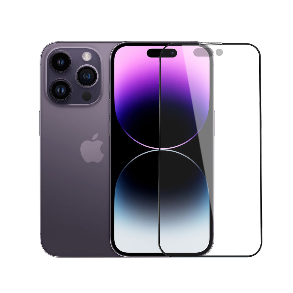 Apple iPhone 14 Pro Max Wiwu iVista Screen Matte Ultra Güçlü Temperli Mat Ekran Koruyucu Siyah