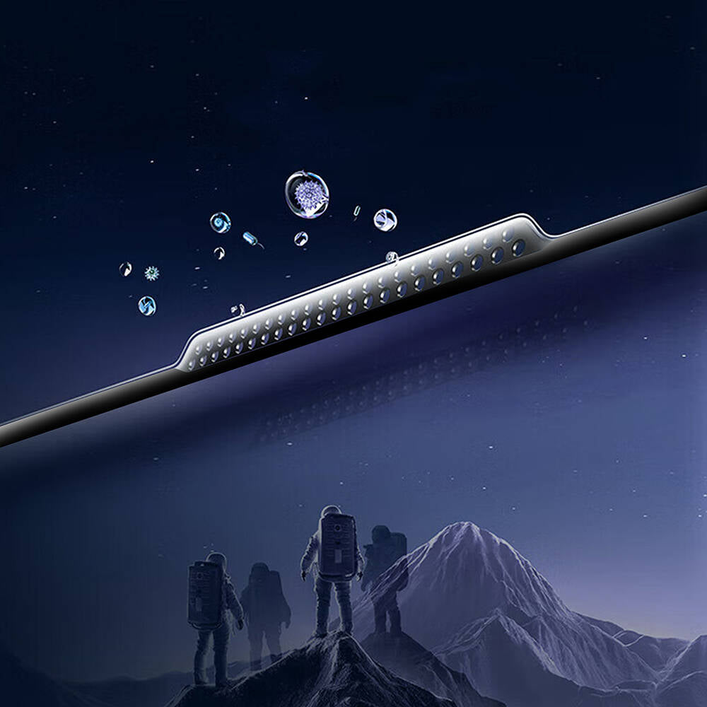 Apple iPhone 14 Pro Wiwu GT-008 Polimer Oleofobik Kaplama Şeffaf Pürüzsüz Temperli Cam Ekran Koruyucu 10'lu Paket Siyah