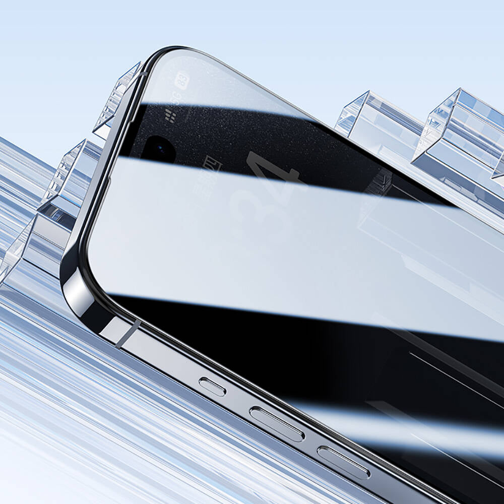 Apple iPhone 15 Benks Ultra Shield 0.4mm Ekran Koruyucu + Kolay Uygulama Aparatlı Siyah