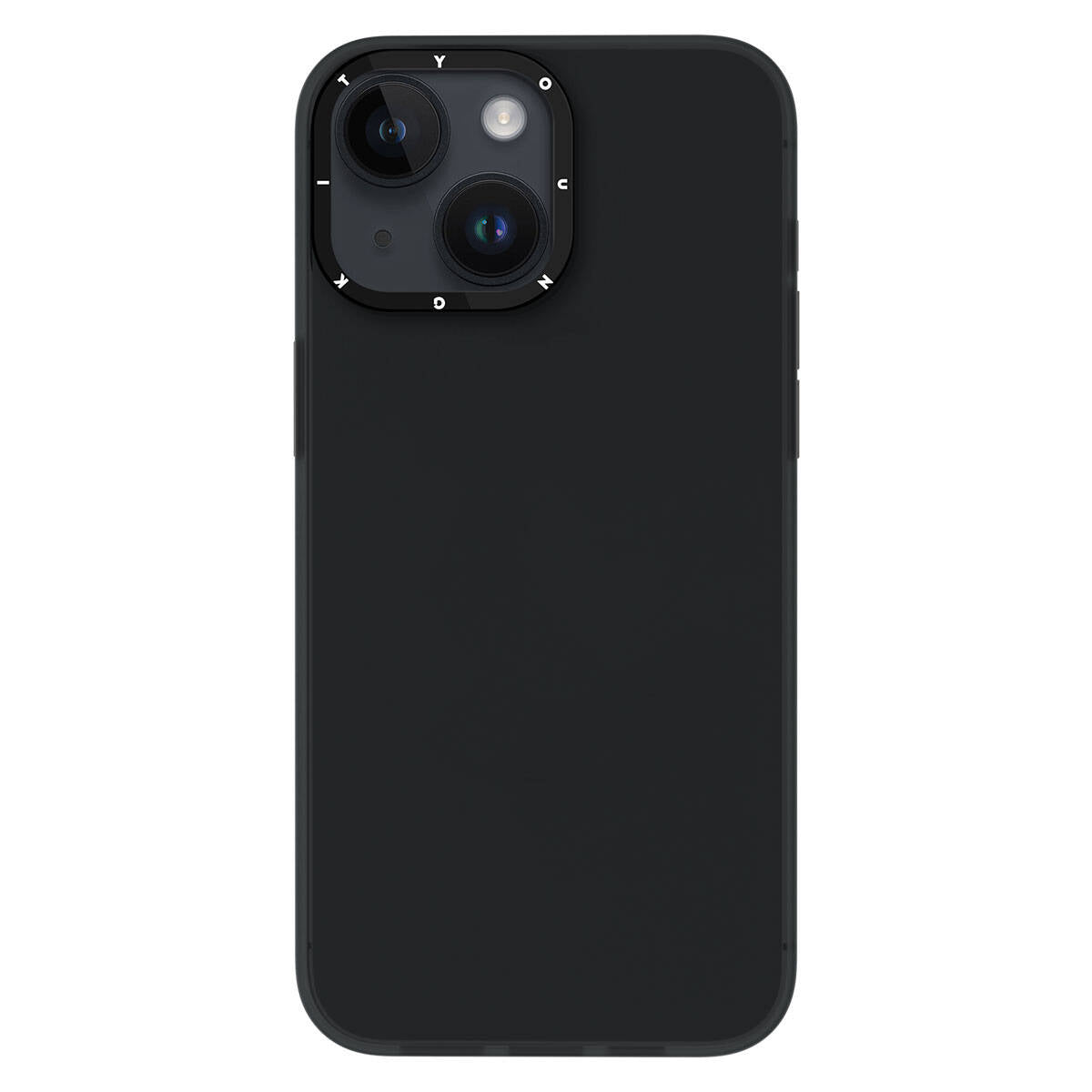 Apple iPhone 15 Kılıf Buzlu Mat Tasarım Youngkit Hidden Sand Serisi Kapak Siyah