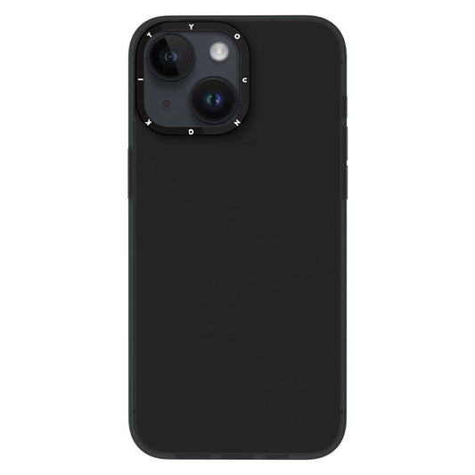 Apple iPhone 15 Kılıf Buzlu Mat Tasarım Youngkit Hidden Sand Serisi Kapak Siyah