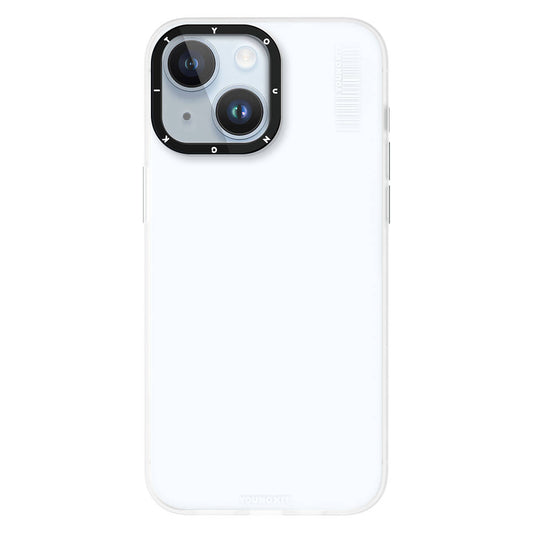 Apple iPhone 15 Kılıf Buzlu Mat Tasarım Youngkit Hidden Sand Serisi Kapak Beyaz