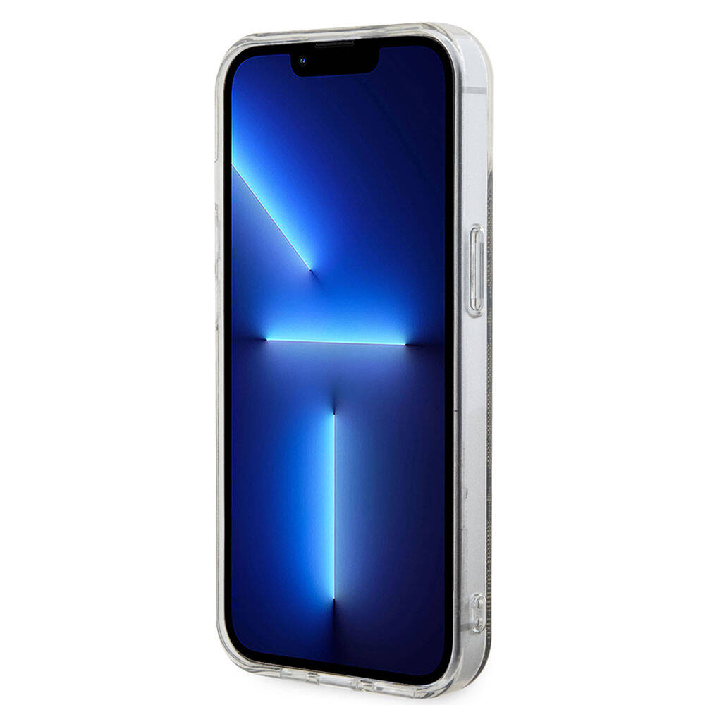 Apple iPhone 15 Kılıf Guess Orjinal Lisanslı Magsafe Şarj Özellikli Yazı Logolu 4G Desenli Kapak Siyah