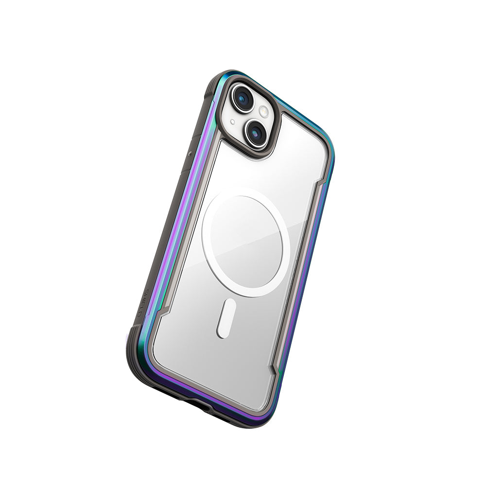 Apple iPhone 15 Kılıf M-safe Şarj Özellikli Airbagli Raptic Shield Serisi Şeffaf Arka Yüzey Kapak Siyah