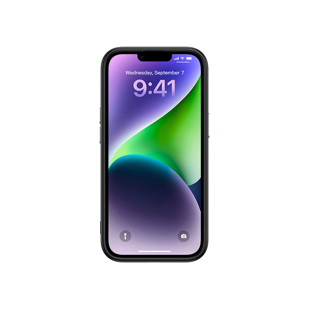 Apple iPhone 15 Kılıf M-safe Şarj Özellikli Karbon Fiber Görünümlü Zore Antina Kapak Gri