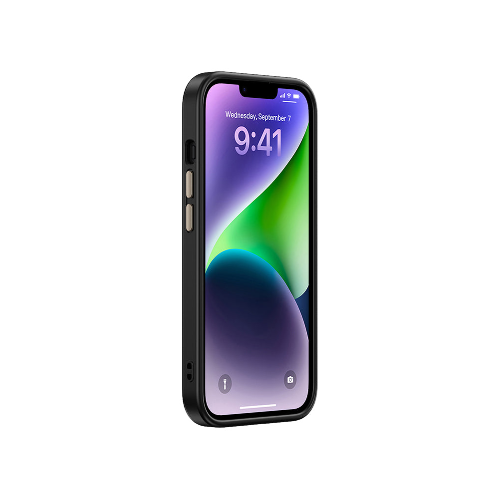 Apple iPhone 15 Kılıf M-safe Şarj Özellikli Karbon Fiber Görünümlü Zore Antina Kapak Mavi