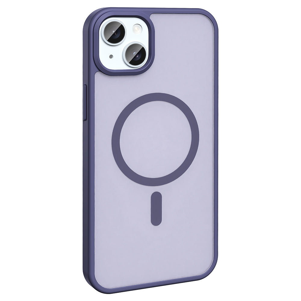 Apple iPhone 15 Kılıf M-safe Şarj Özellikli Mat Arka Yüzey Zore Sio Kapak Açık Yeşil