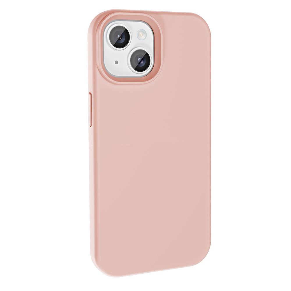 Apple iPhone 15 Kılıf M-safe Şarj Özellikli Sıvı Teknolojili Silinebilir Sert Zore Kivi Kapak Açık Pembe