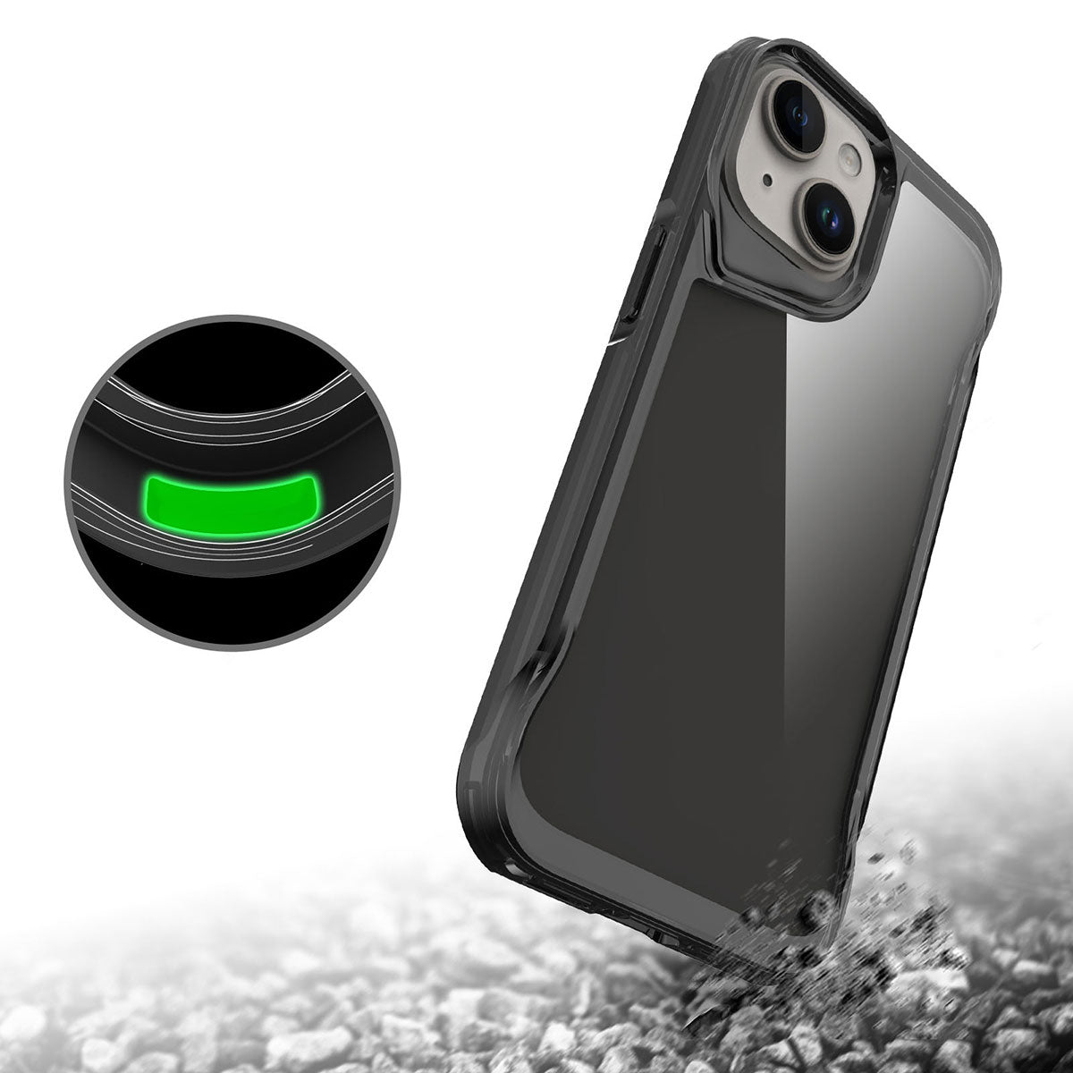 Apple iPhone 15 Kılıf Zore T-Max Kapak Renksiz