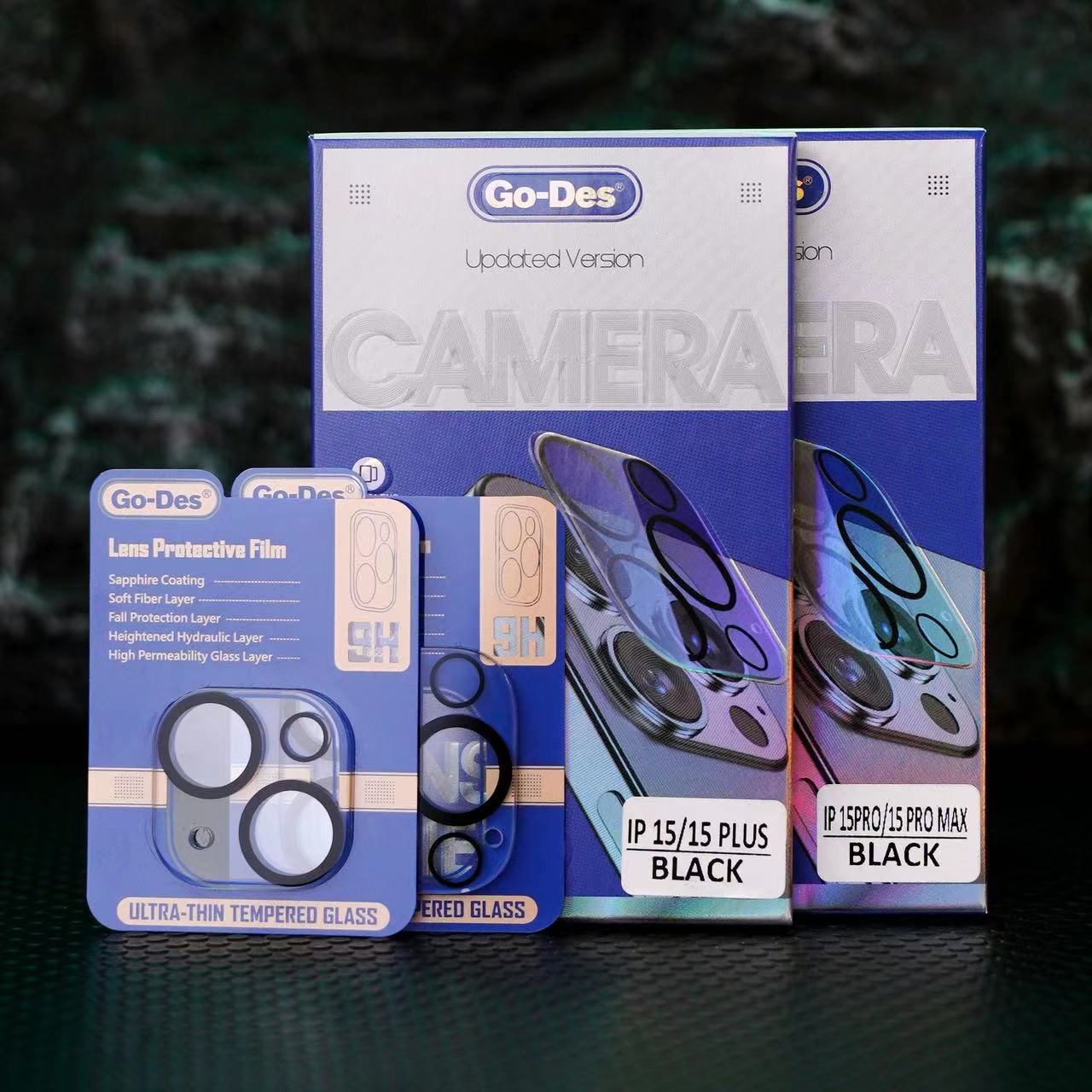 Apple iPhone 15 Plus Go Des Lens Shield CL-14 Kamera Lens Koruyucu Renksiz