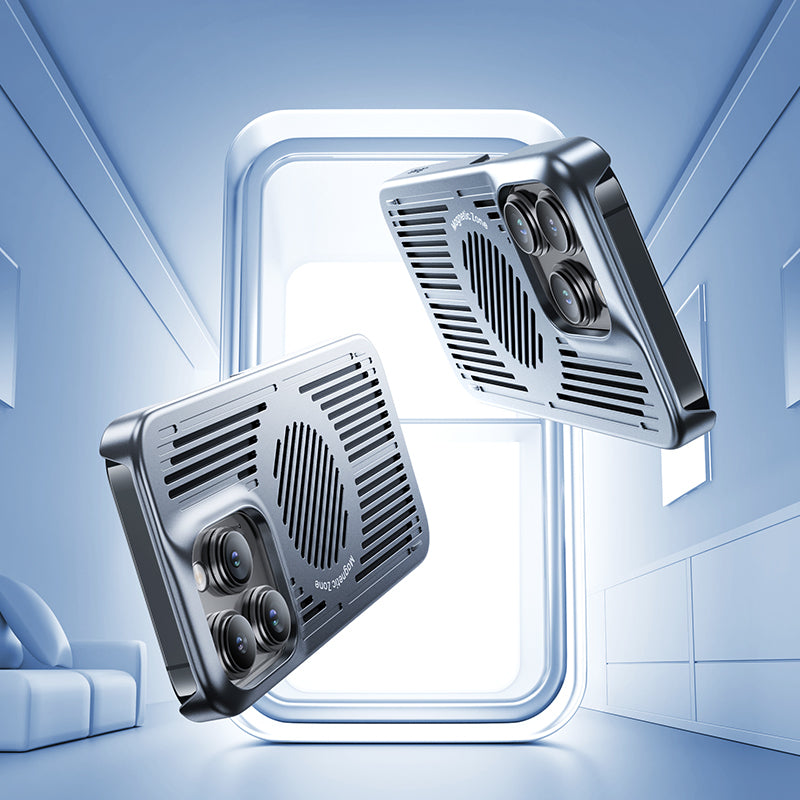 Apple iPhone 15 Plus Kılıf Magsafe Şarj ve Soğutucu Özellikli Benks Biliz Kapak Gri