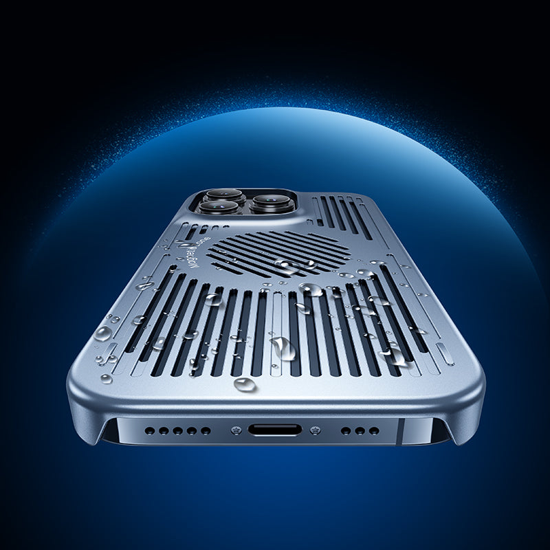 Apple iPhone 15 Plus Kılıf Magsafe Şarj ve Soğutucu Özellikli Benks Biliz Kapak Gri