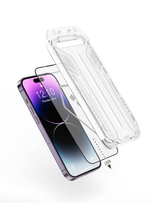 Apple iPhone 15 Plus Wiwu SQ-005 Easy İnstall iVista Super Hardness Ekran Koruyucu Siyah