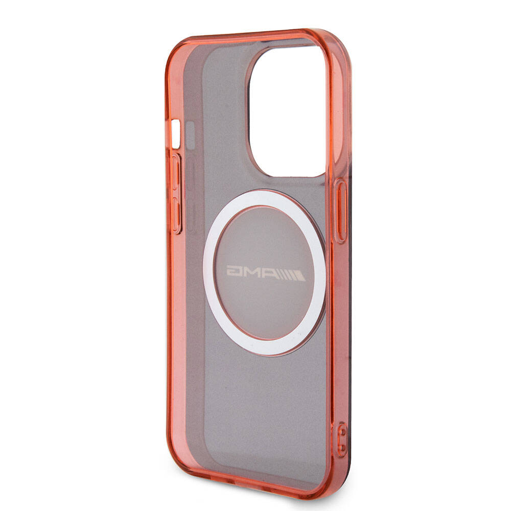 Apple iPhone 15 Pro Kılıf AMG Orjinal Lisanslı Magsafe Şarj Özellikli Transparan Timeless Kapak Siyah