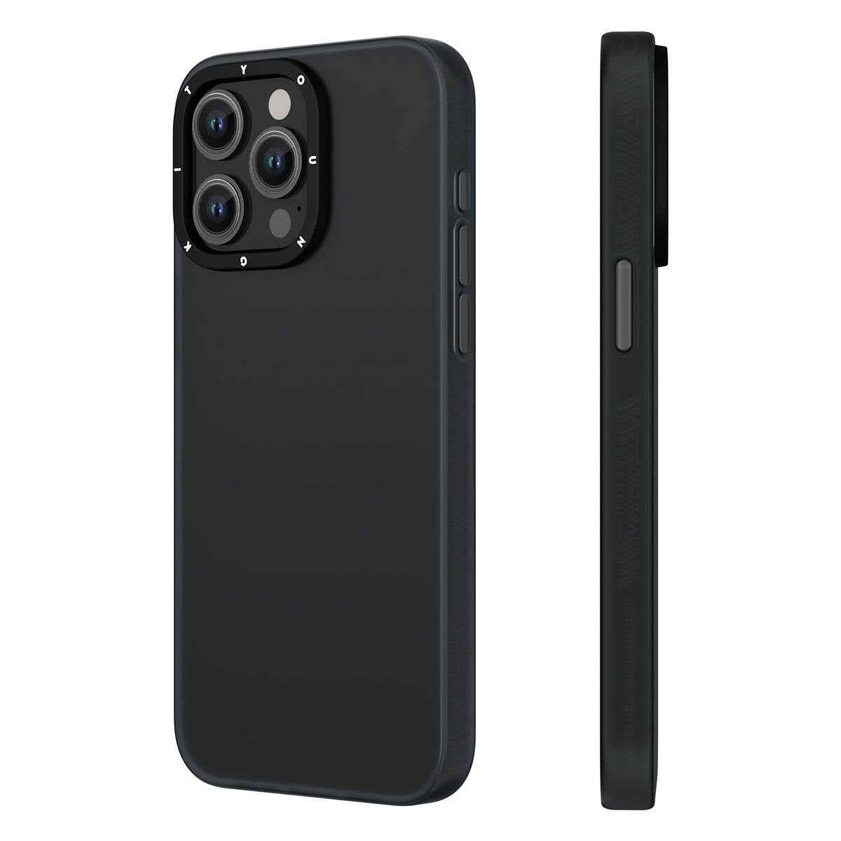 Apple iPhone 15 Pro Kılıf Buzlu Mat Tasarım Youngkit Hidden Sand Serisi Kapak Gri