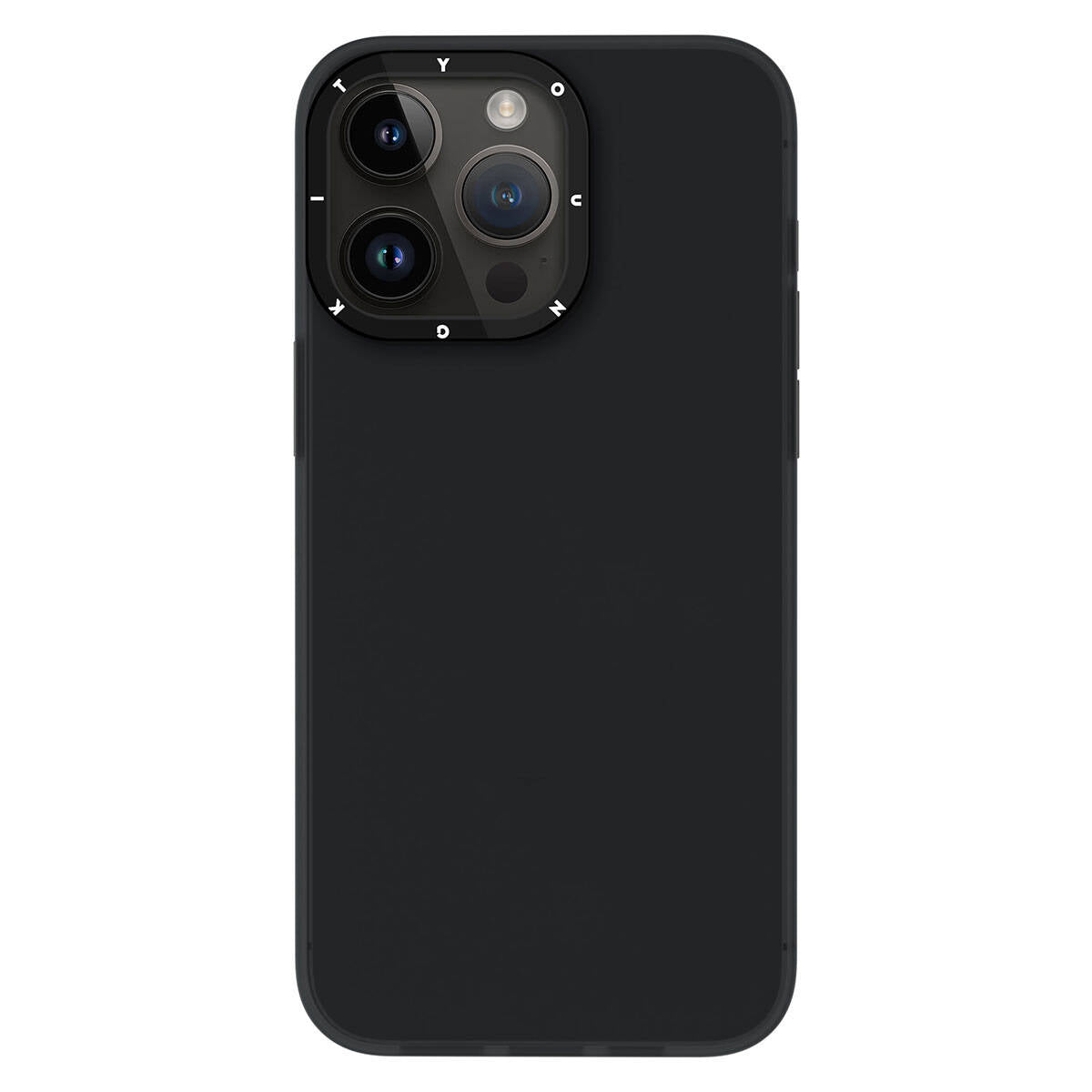 Apple iPhone 15 Pro Kılıf Buzlu Mat Tasarım Youngkit Hidden Sand Serisi Kapak Siyah