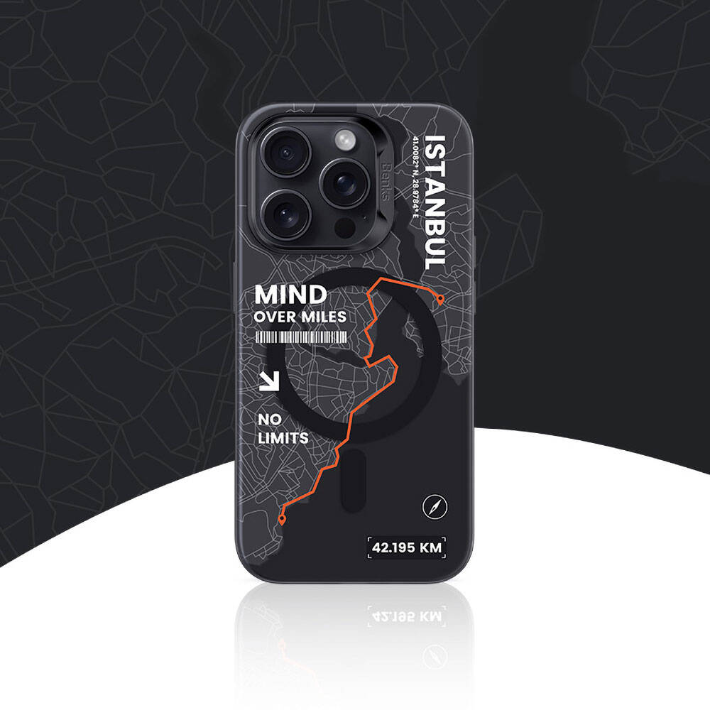 Apple iPhone 15 Pro Kılıf Magsafe Şarj Özellikli Benks City Serisi Kapak Siyah