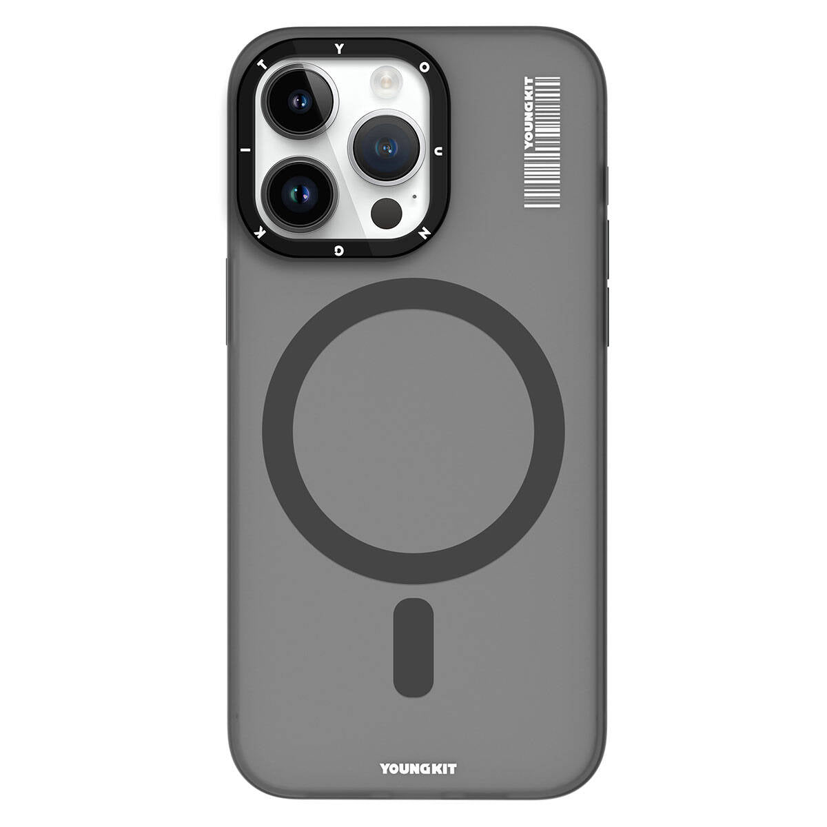 Apple iPhone 15 Pro Kılıf Magsafe Şarj Özellikli Youngkit Hidden Sand Serisi Kapak Yeşil