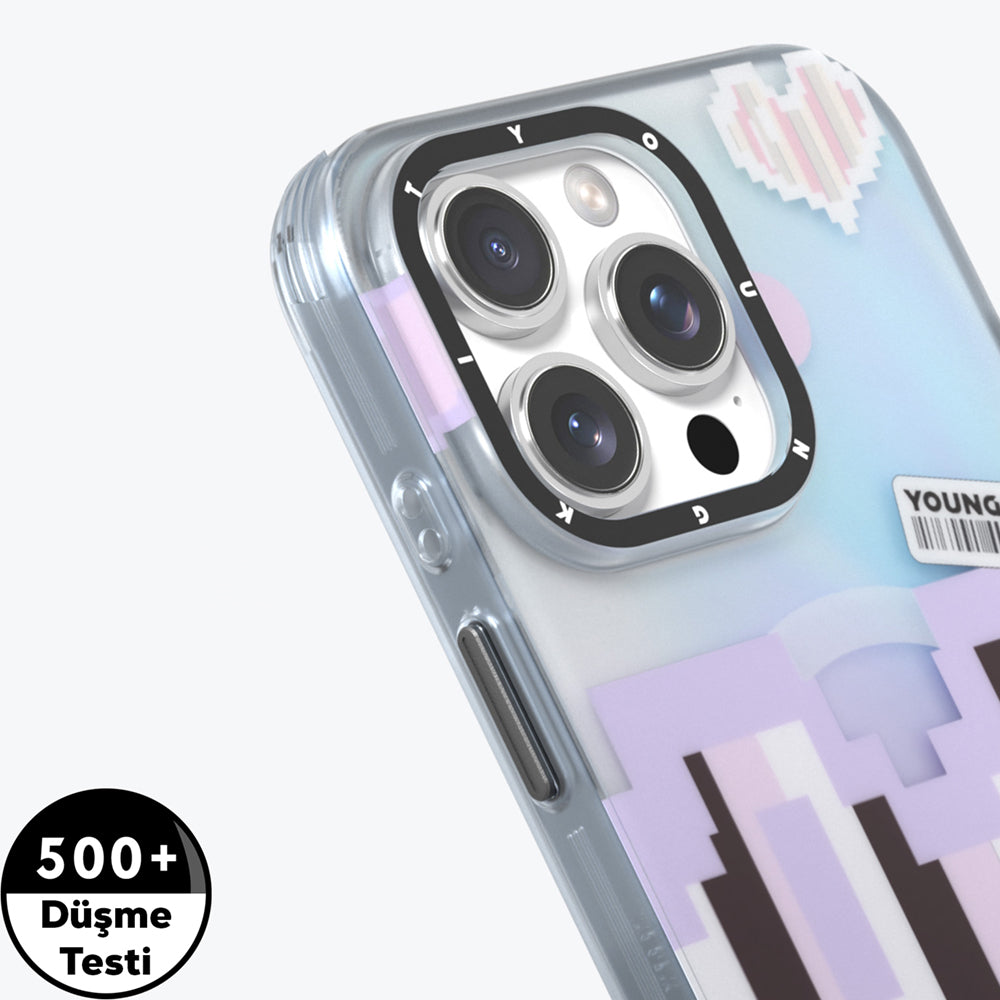 Apple iPhone 15 Pro Kılıf Magsafe Şarj Özellikli Youngkit Love Serisi Kapak Yeşil